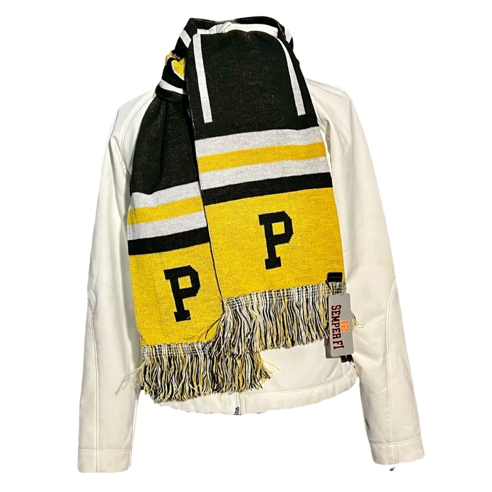 NWT Pittsburgh Sports Scarf in Black & Gold